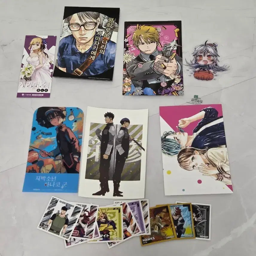 [BUNJANG] My Hero Academia Postcard and Sticker Set / 엽서 및 나히아 스티커