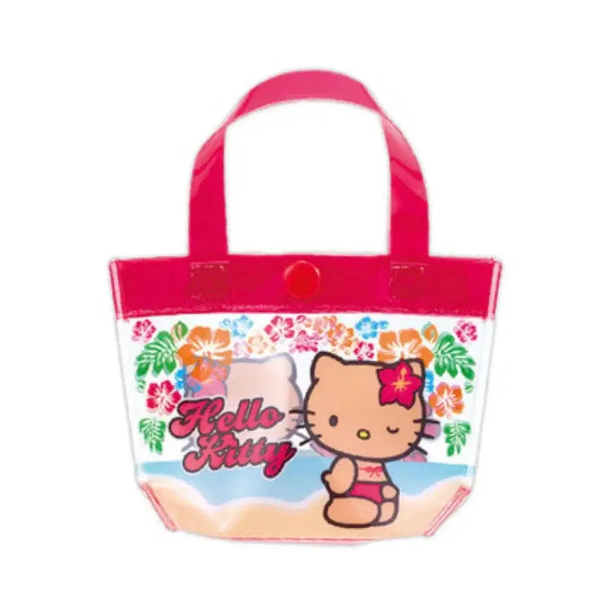 [BUNJANG] Sanrio Mini Beach Bag Gacha - Tan Character / 산리오 미니 비치백 가챠 태닝키티