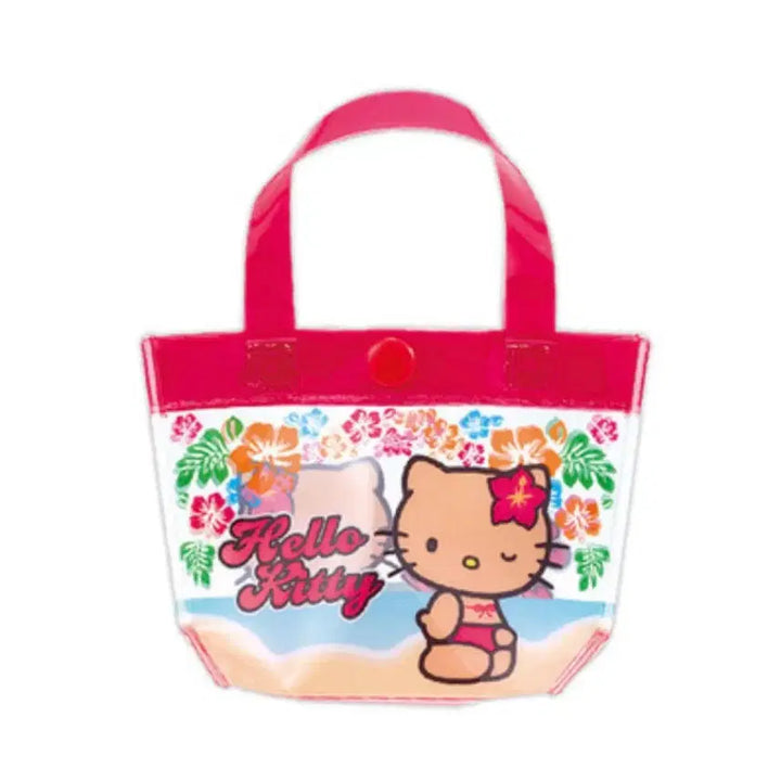 [BUNJANG] Sanrio Mini Beach Bag Gacha - Tan Character / 산리오 미니 비치백 가챠 태닝키티