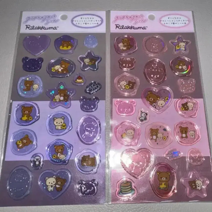 [BUNJANG] San-X Rilakkuma Korilakkuma Stamp Sticker Bundle Set / 산엑스 리락쿠마 코리락쿠마 스탬프 스티커 일괄