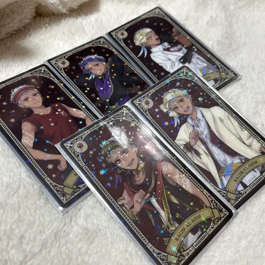 [BUNJANG] Twisted Wonderland Karim Al-Azim Scarabia Clear Card Sheet Bundle Set / 트위스테 카림 알아짐 스카라비아 클리어카드 시트 아르카나 굿즈 일괄