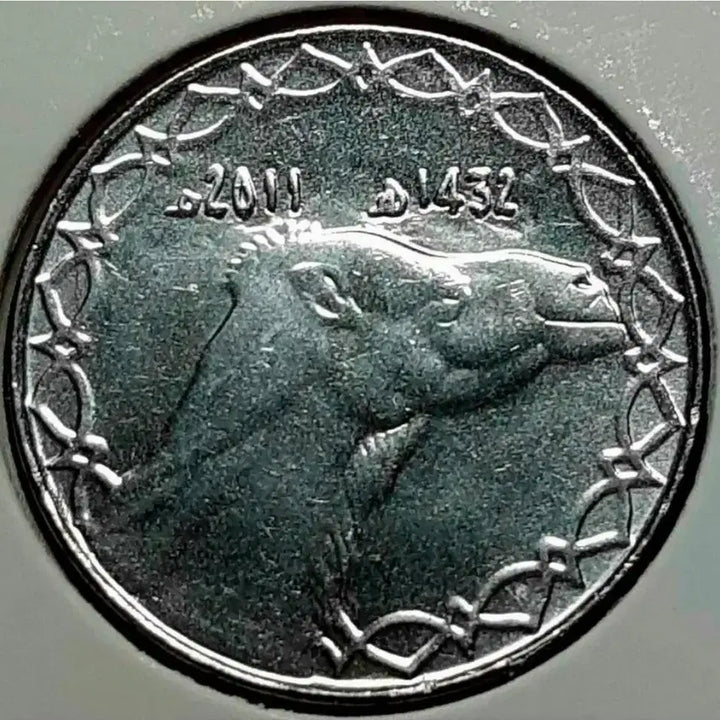 [BUNJANG] Algeria 2 Dinars 2011 Uncirculated Foreign Coin / 알제리 미사용 2011년 2디나르.외국주화 주화 화폐 동전