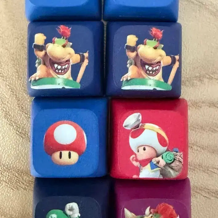 [BUNJANG] Super Mario Character Keycap Bundle Set (8 pcs) / 슈퍼마리오 키캡 8개 일괄 판매합니다