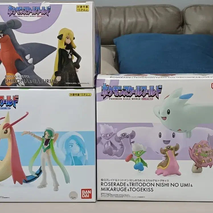 [BUNJANG] Bandai Scale World Iris &amp; Pokémon Set / 포켓몬스터 반다이 스케일월드 난천 파티 팝니다