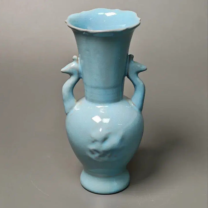 [BUNJANG] Goryeo Dynasty Celadon Vase with Phoenix Motif / 송대 여요 청자 봉황이 부착된 화병 중국도자기 골동품 고미술품 수집품