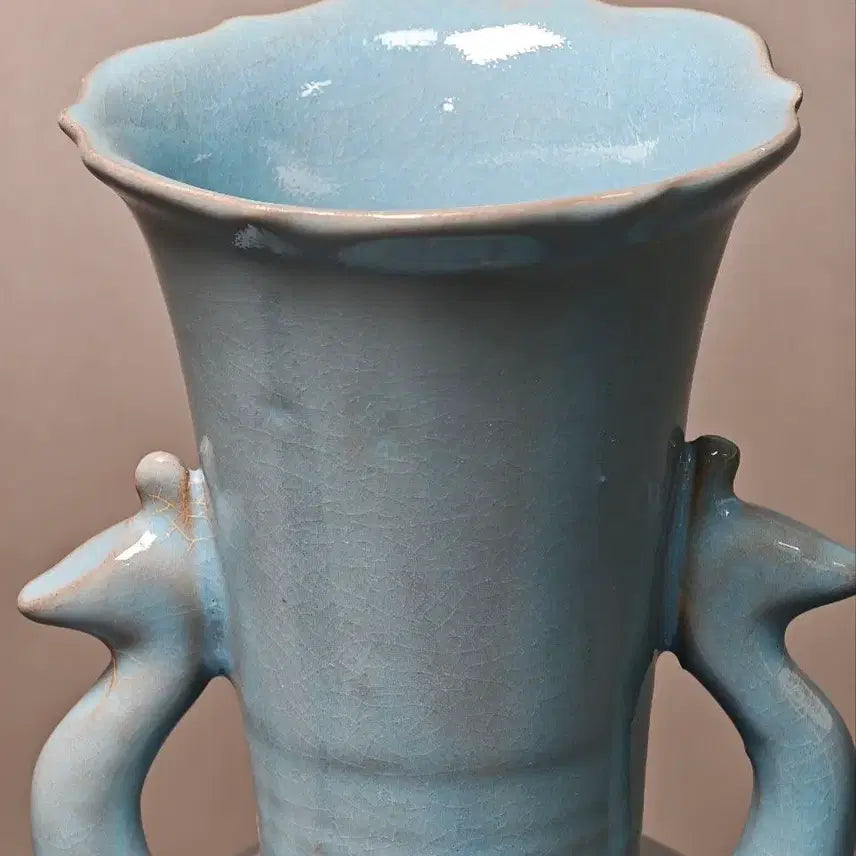 [BUNJANG] Goryeo Dynasty Celadon Vase with Phoenix Motif / 송대 여요 청자 봉황이 부착된 화병 중국도자기 골동품 고미술품 수집품