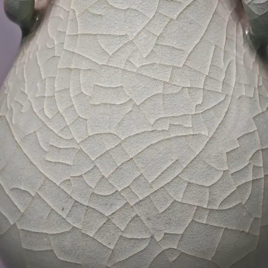 [BUNJANG] Chinese Ming Dynasty Celadon Vase / [진품] 명나라 말기 용천요 귀이 청자 호병 중국도자기 골동품 고미술품