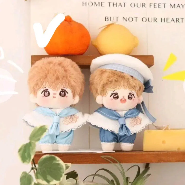 [BUNJANG] 10cm Doll Clothes Voyage 2.0 Light Blue / 10cm 솜인형 옷 항해의시2.0 라이트블루