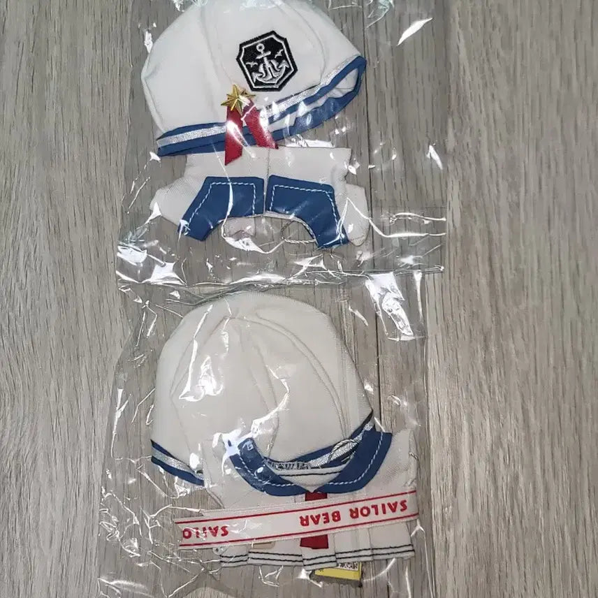 [BUNJANG] 10cm Doll Clothes Sailor Bear Skirt + Pants Set / 10cm 솜인형 옷 breal 옷장 세일러베어 치마+바지 세트