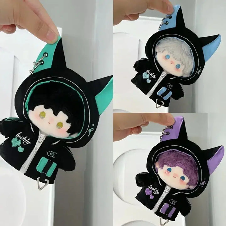 [BUNJANG] 10cm Cyber Cats Green Doll Clothes / 10cm 솜인형 옷 사이버 캣츠 그린