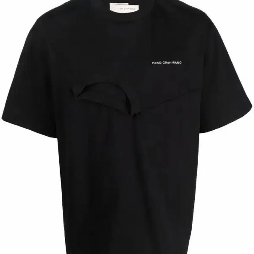 [BUNJANG] PENG CHEN WANG Double Neck Layered T-Shirt / 펑첸왕 더블넥 레이어드 반팔 티셔츠