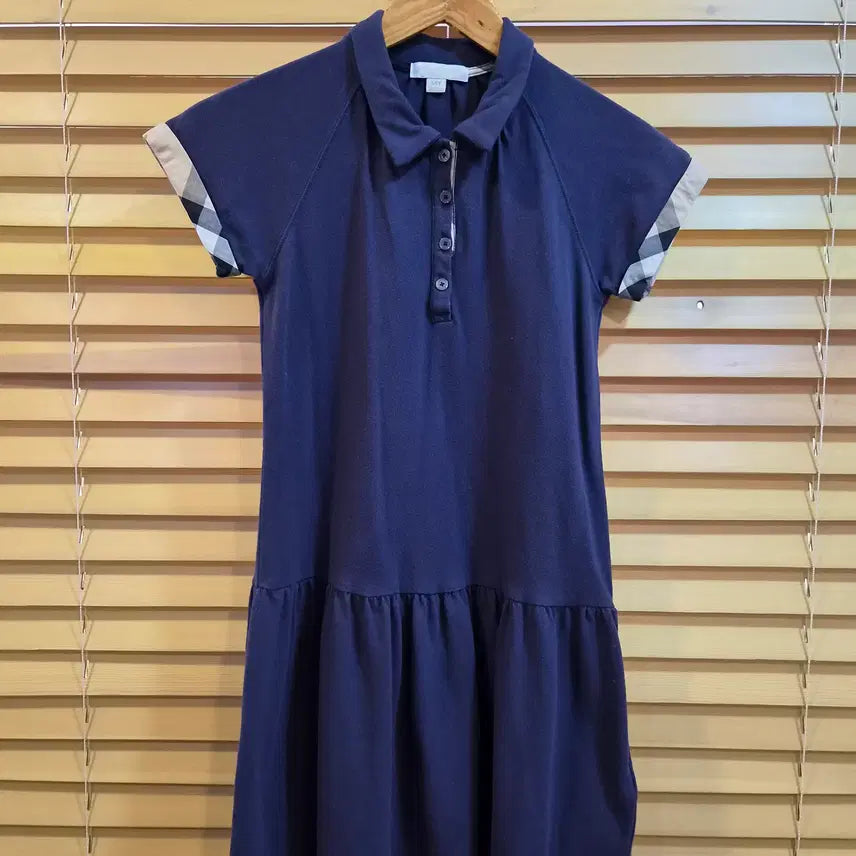 [BUNJANG] Burberry Kids Navy Frill Collar Dress 14Y (160) / 버버리 키즈 네이비 프릴 카라원피스 14Y(160)사이즈