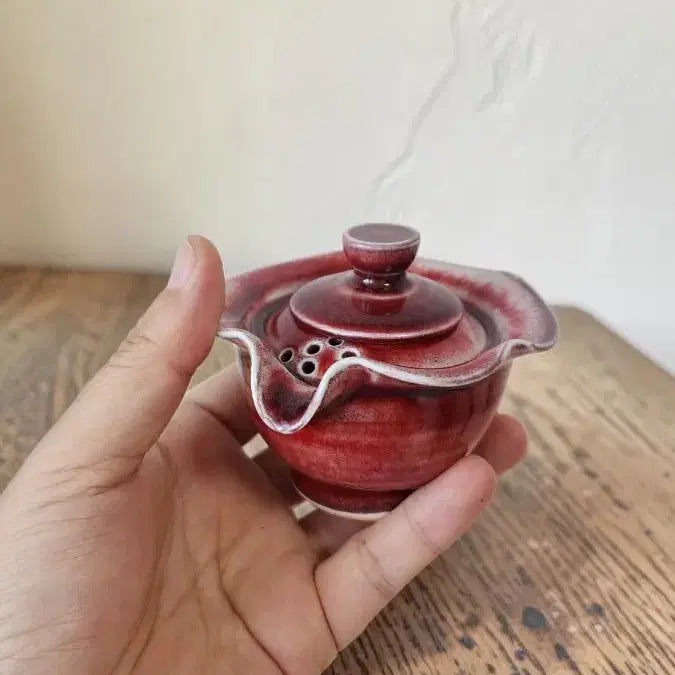 [BUNJANG] Gilcheon Pottery Jinsa Floral Gaiwan / 길천도예 진사 꽃 개완