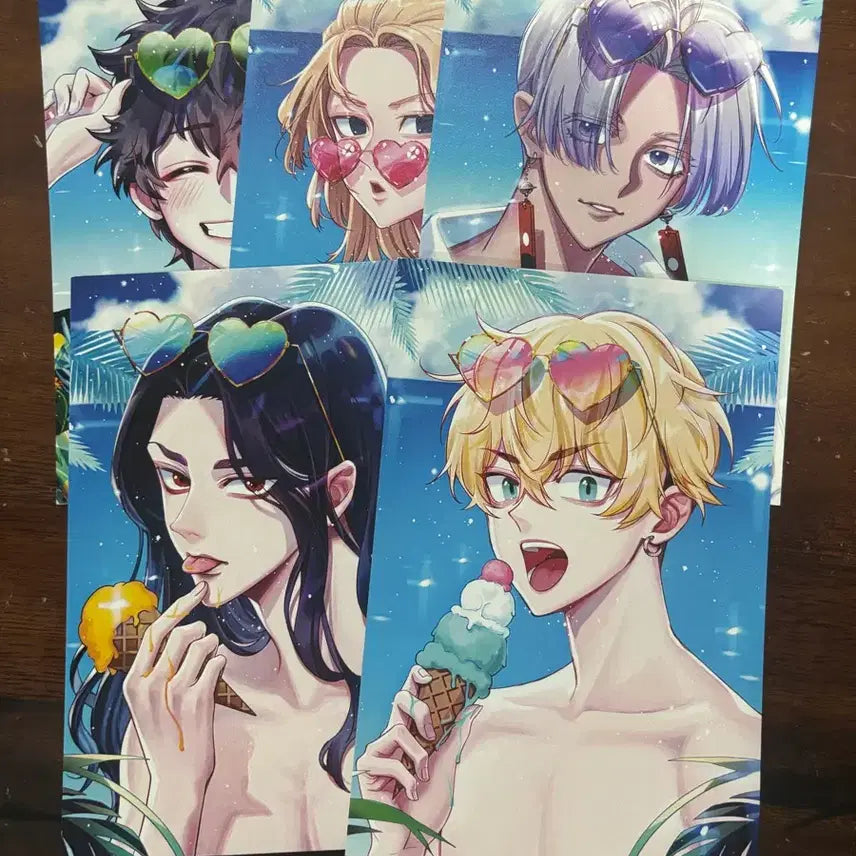 [BUNJANG] Tokyo Revengers Illustration Postcard Set (5 Types) / 도쿄 리벤저스 일러스트 엽서 5종 세트