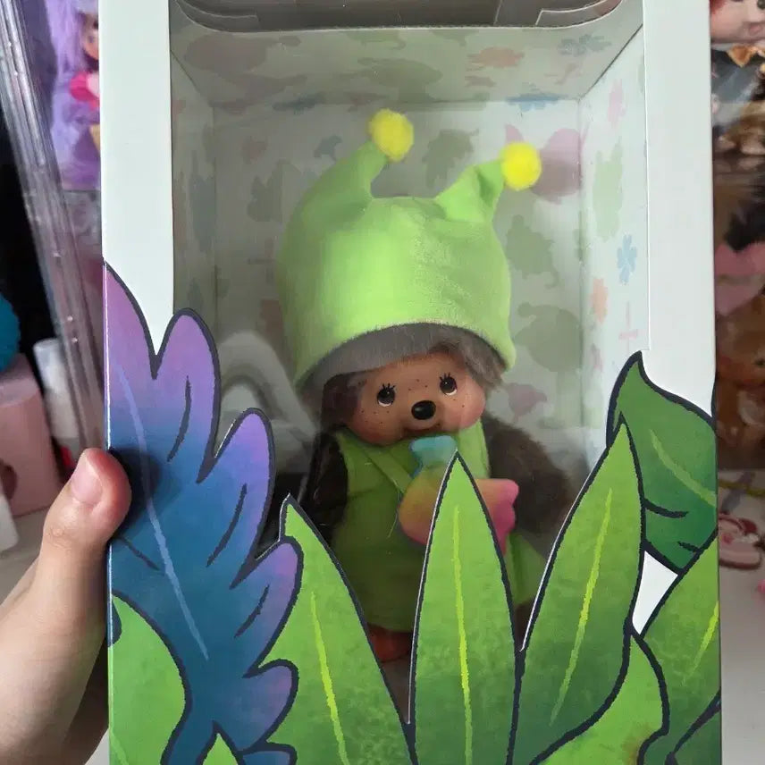 [BUNJANG] Authentic Greeny Monchhichi Plush / 정품 그리니 몬치치