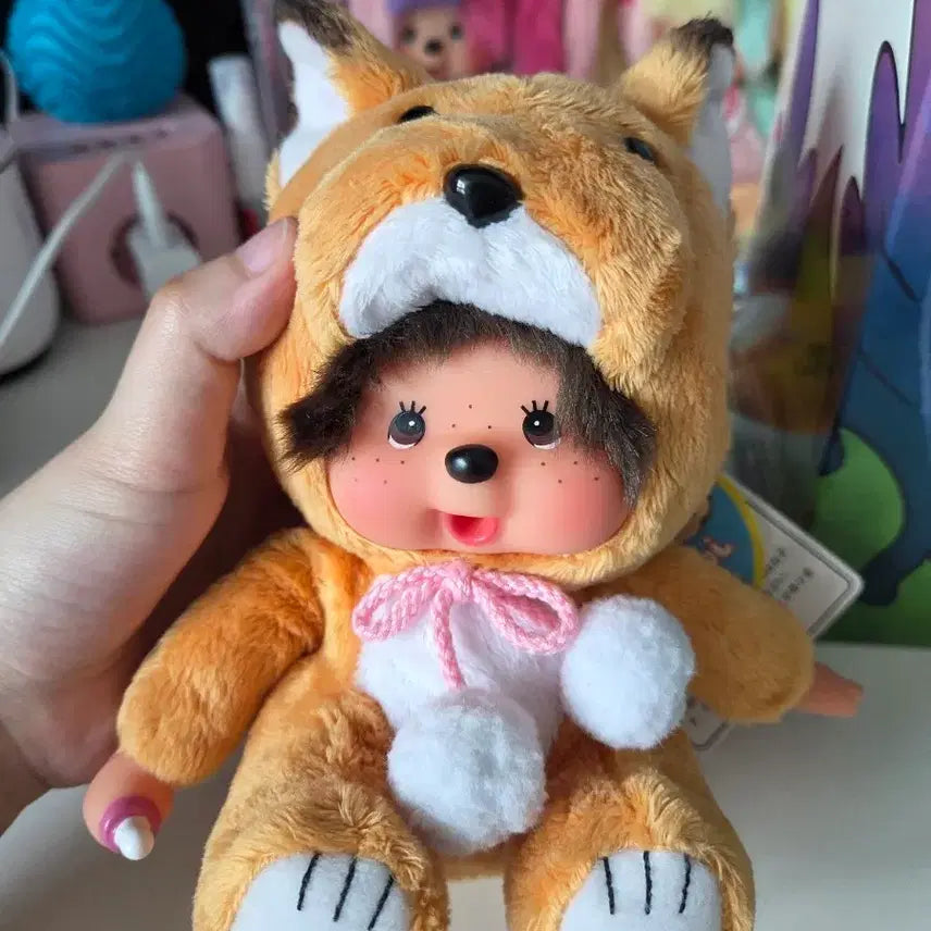 [BUNJANG] Authentic Fox Animal Monchhichi / 정품 여우 애니멀 몬치치