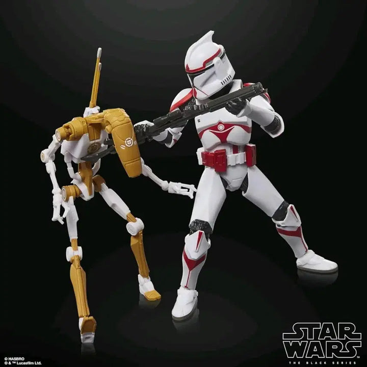 [BUNJANG] Star Wars The Black Series Phase I Clone Trooper &amp; Battle Droid Officer / (미개봉)스타워즈  블랙시리즈 페이즈 1 어썰트 트루퍼 &amp; 배틀 드로이드
