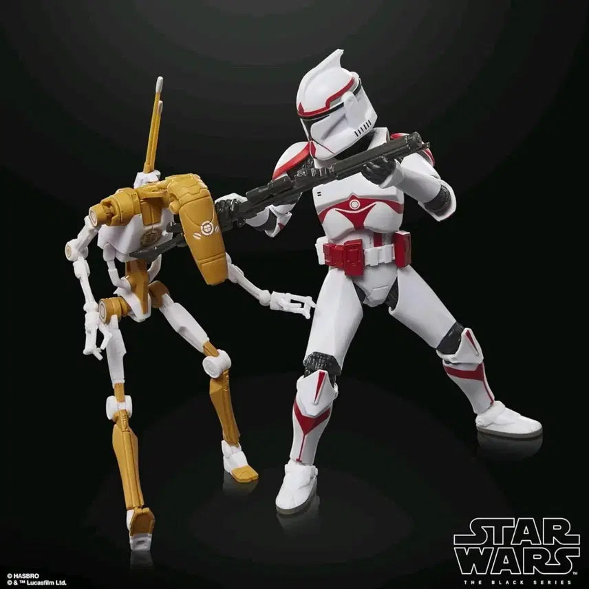 [BUNJANG] Star Wars The Black Series Phase I Clone Trooper &amp; Battle Droid Officer / (미개봉)스타워즈  블랙시리즈 페이즈 1 어썰트 트루퍼 &amp; 배틀 드로이드