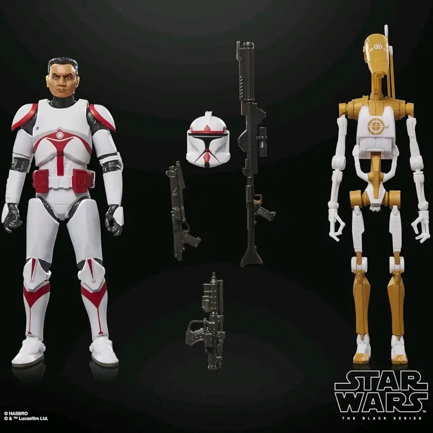 [BUNJANG] Star Wars The Black Series Phase I Clone Trooper &amp; Battle Droid Officer / (미개봉)스타워즈  블랙시리즈 페이즈 1 어썰트 트루퍼 &amp; 배틀 드로이드