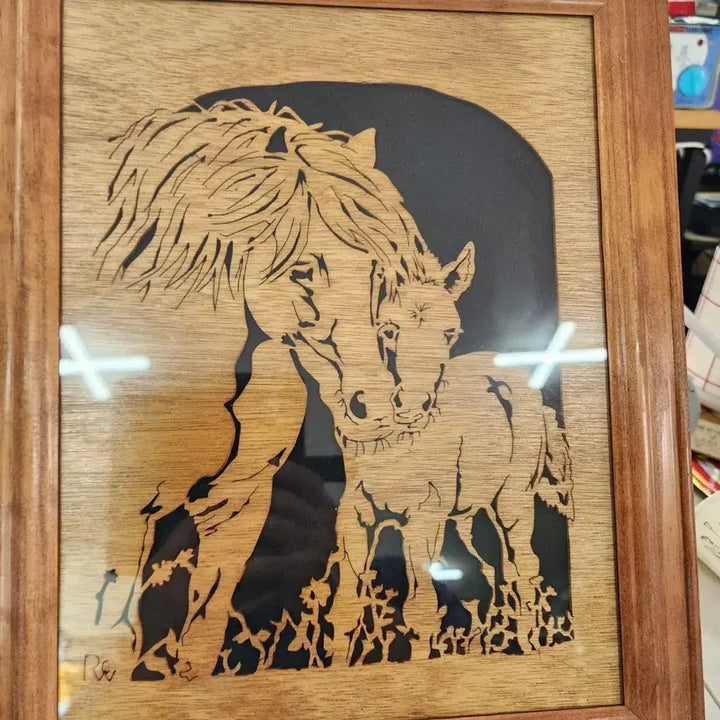 [BUNJANG] Horse Artwork 39.6cm x 32cm / USA 말작품 39.6cmX32cm