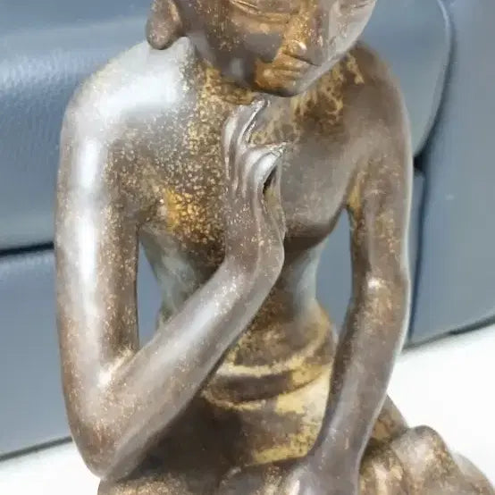 [BUNJANG] Bronze Half-Seated Maitreya Buddha Statue / 청동반바사유상