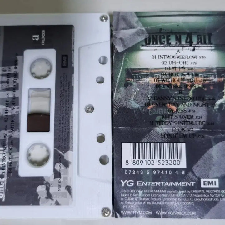 [BUNJANG] 1TYM 4th Album Hot Teuguh Cassette Tape / 원타임 4집 / 핫뜨거 (카세트테이프)