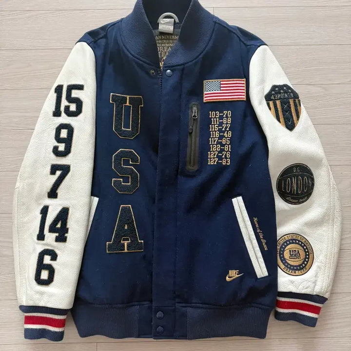 [BUNJANG] Nike Dream Team 20th Anniversary Destroyer Varsity Jacket / 나이키 드림팀 20주년 디스트로이어 바시티 자켓