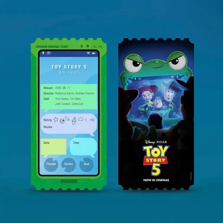 [BUNJANG] Toy Story 5 Megabox Original Ticket Special Goods / 미개봉당일발송)토이스토리5 오리지널티켓 메가박스오티영화특전굿즈메박