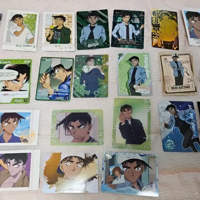 [BUNJANG] Detective Conan Kaito Kid &amp; Heiji Card Bundle with TCG / 명탐정 코난 카드 헤이지(하인성) TCG포함 지류 일괄