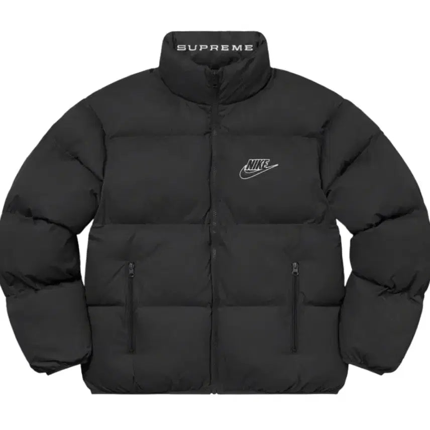 [BUNJANG] Supreme x Nike Reversible Puffy Jacket Black (21SS) / 슈프림 x 나이키 리버시블 퍼피 자켓 블랙 - 21SS