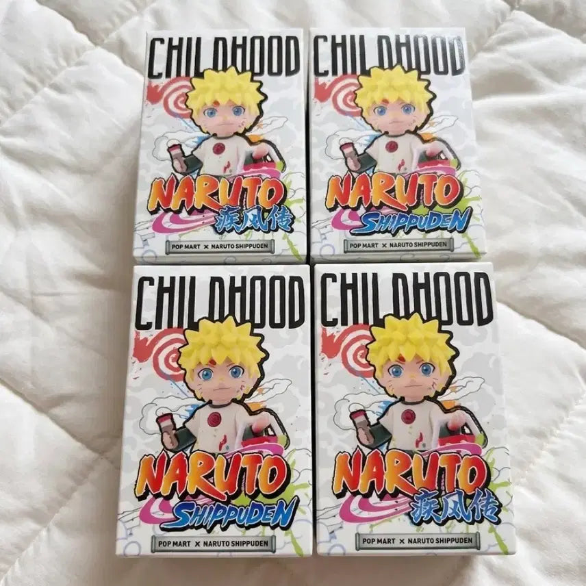 [BUNJANG] Pop Mart Naruto Childhood 4 Types Bundle Set / 나루토 유년기 팝마트 4종 일괄
