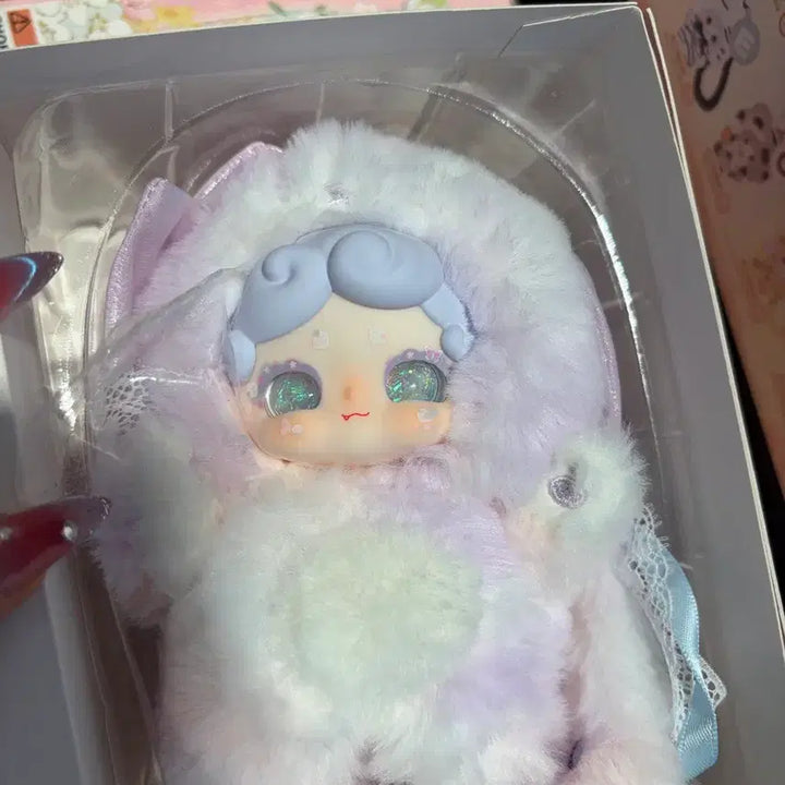 [BUNJANG] Bamtooki V6 Lilac Two-Eyes Plush / 밤토끼 v6 연보라 투눈