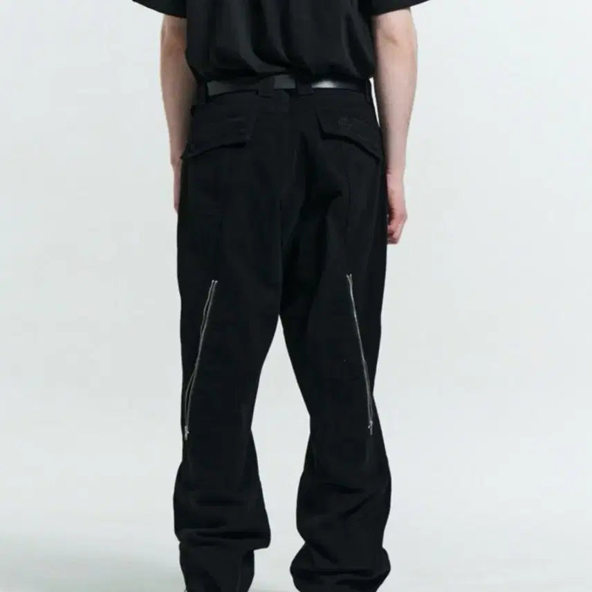 [BUNJANG] Plastic Product Zipper Pants M Black / 플라스틱프로덕트 지퍼 팬츠 M