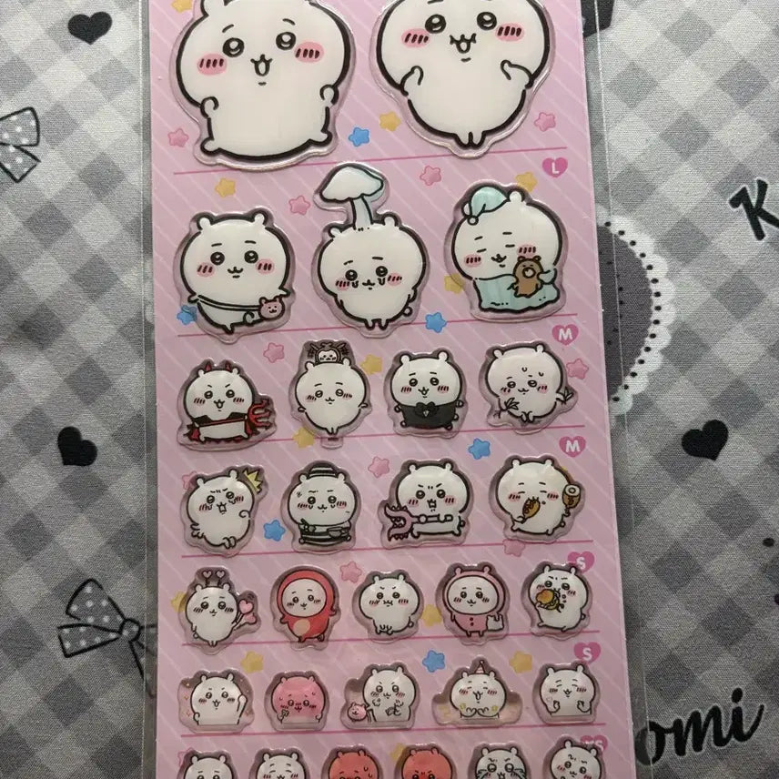 [BUNJANG] Chiikawa 5 Sizes Epoxy Sticker Set / (새상품) 치이카와 5사이즈 에폭시 스티커