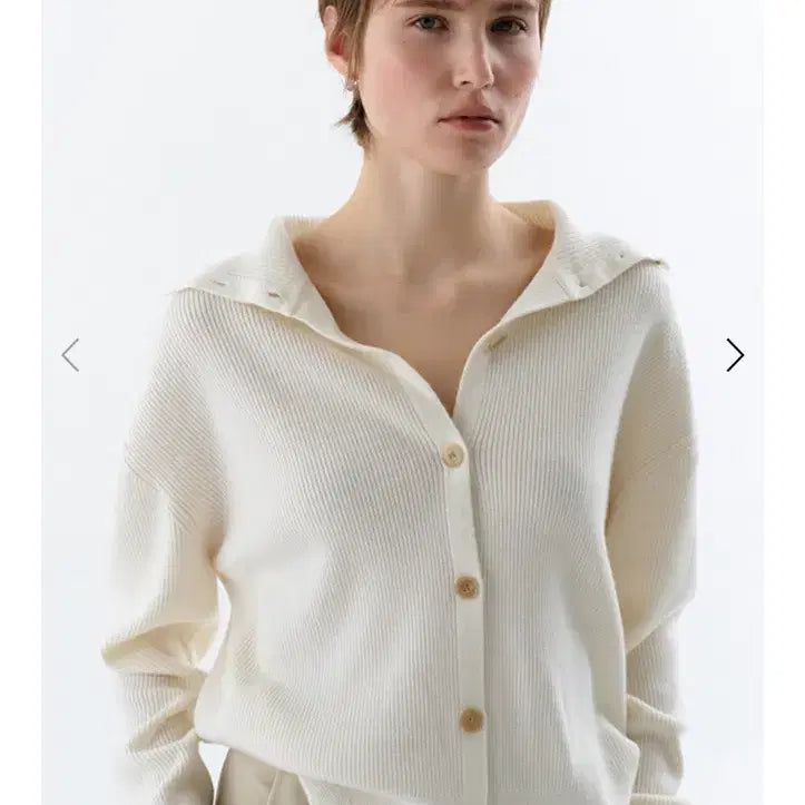 [BUNJANG] Ceeci Merino Wool Cardigan Ivory / ceeci 씨에씨 메리노 울 가디건 아이보리