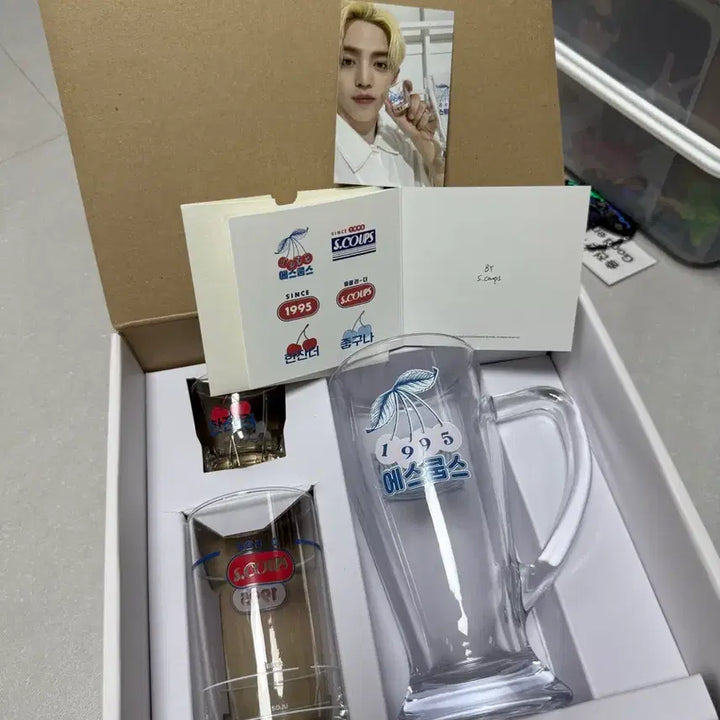 [BUNJANG] SEVENTEEN S.COUPS 1995 Glass Cup Set / 세븐틴 에스쿱스 1995 유리컵 세트