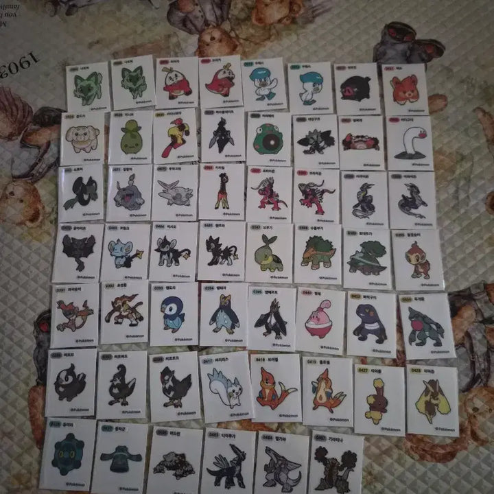 [BUNJANG] Pokemon and Dragon Ball Sticker Bundle Set / 포켓몬띠부씰 4,9세대54종과 드래곤볼씰66종함께일괄판매합니다