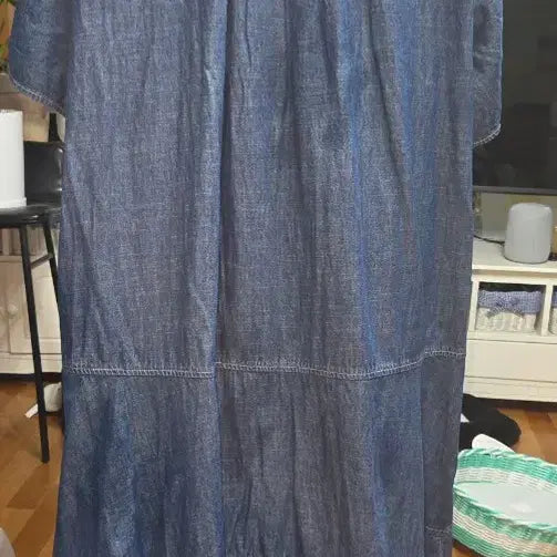 [BUNJANG] Denim Shirt Dress / 청 데님 셔츠 원피스77~88 (새제품입니다)