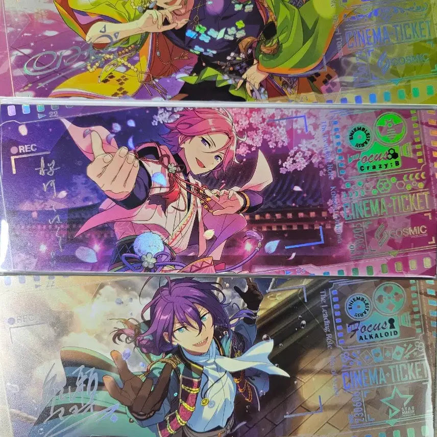[BUNJANG] Ensemble Stars! Chinami Kohaku, Mayoi, Hiyori Cinema Ticket Bundle Set / 앙스타 코하쿠 마요이 히요리 시네마 티켓