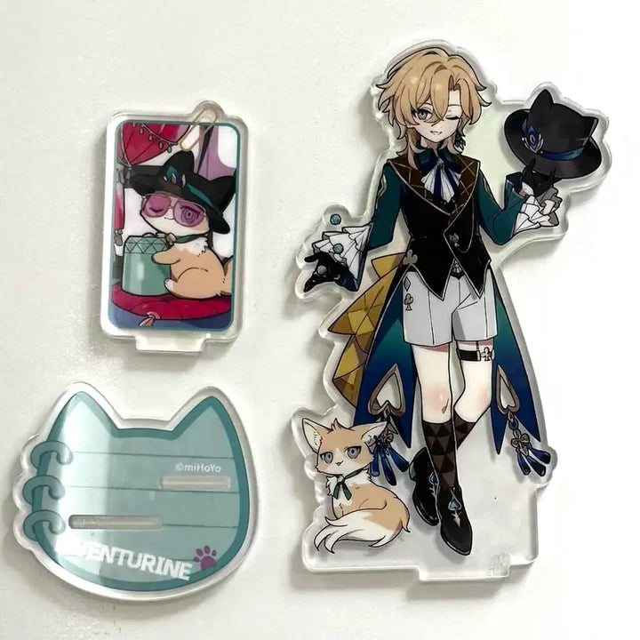 [BUNJANG] Honkai: Star Rail Aventurine Tinycat Acrylic Stand / [최저가] 붕스 스타레일 공식 어벤츄린 타이니캣 고양이 아크릴 스탠드