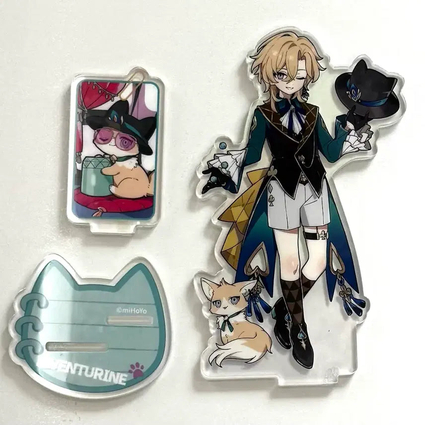 [BUNJANG] Honkai: Star Rail Aventurine Tinycat Acrylic Stand / [최저가] 붕스 스타레일 공식 어벤츄린 타이니캣 고양이 아크릴 스탠드