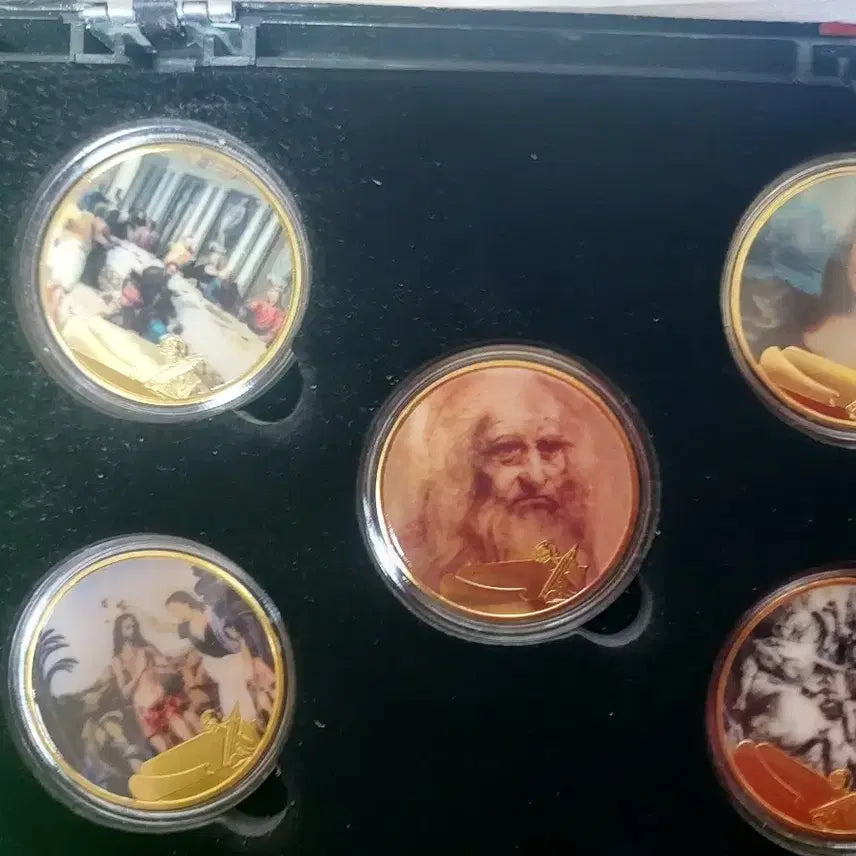 [BUNJANG] Leonardo da Vinci Masterpiece Commemorative Coin Set / 레오나르도 다빈치 작품 기념 주화 세트