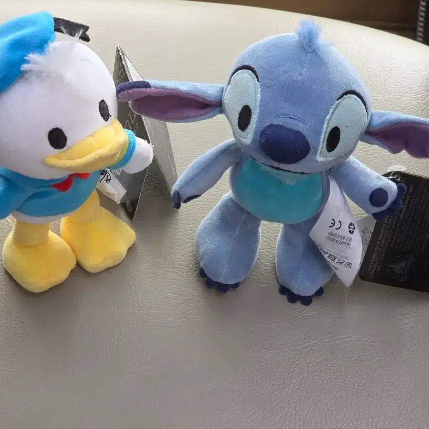 [BUNJANG] Disney NUIMO Stitch Donald Duck Plush Set / 정품) 디즈니 누이모즈 스티치 도날드덕 인형 세트