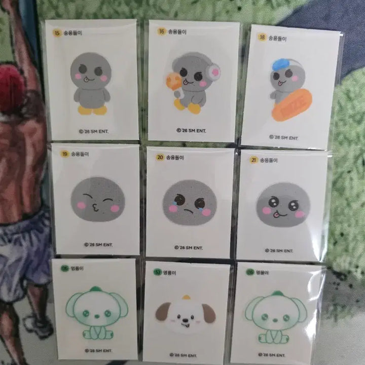 [BUNJANG] RIIZE CU Sticker Set / cu 라이즈 띠부씰 판매...리즈코,토냥덕,똘병,송용돌이,멍룡이