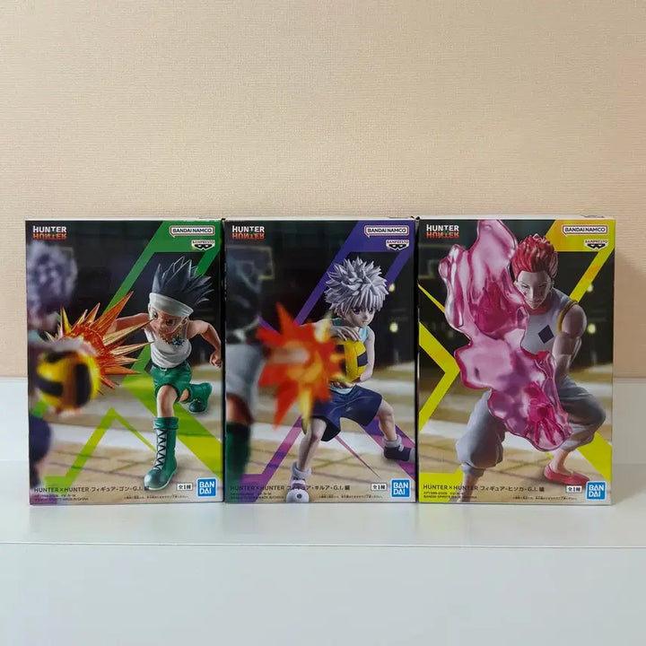 [BUNJANG] Hunter x Hunter Greed Island 3-Figure Set (Sealed) / (미개봉) 헌터x헌터 그리드 아일랜드 피규어 3종 세트