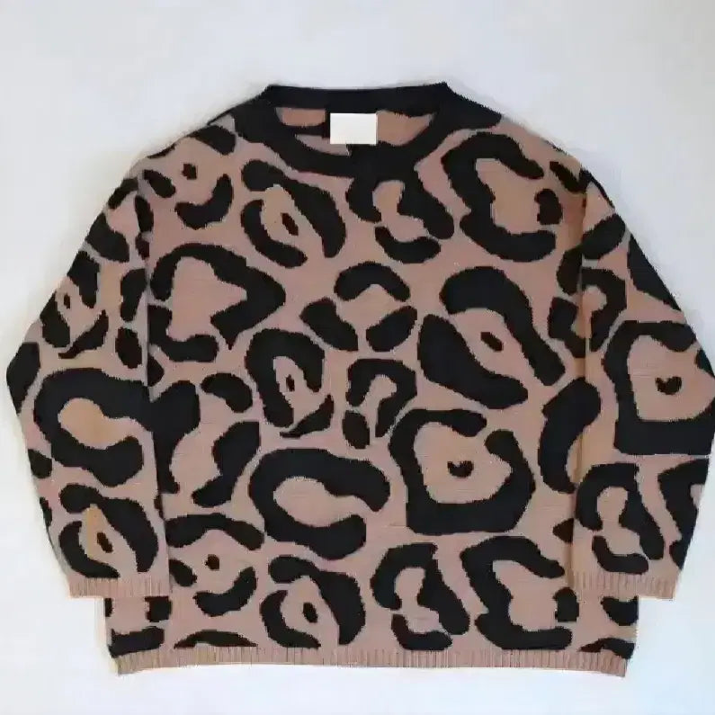 [BUNJANG] Neon Sign Leopard Knit / neon sign 레오파드 니트 스다마사키 스다 마사키 착용 네온사인