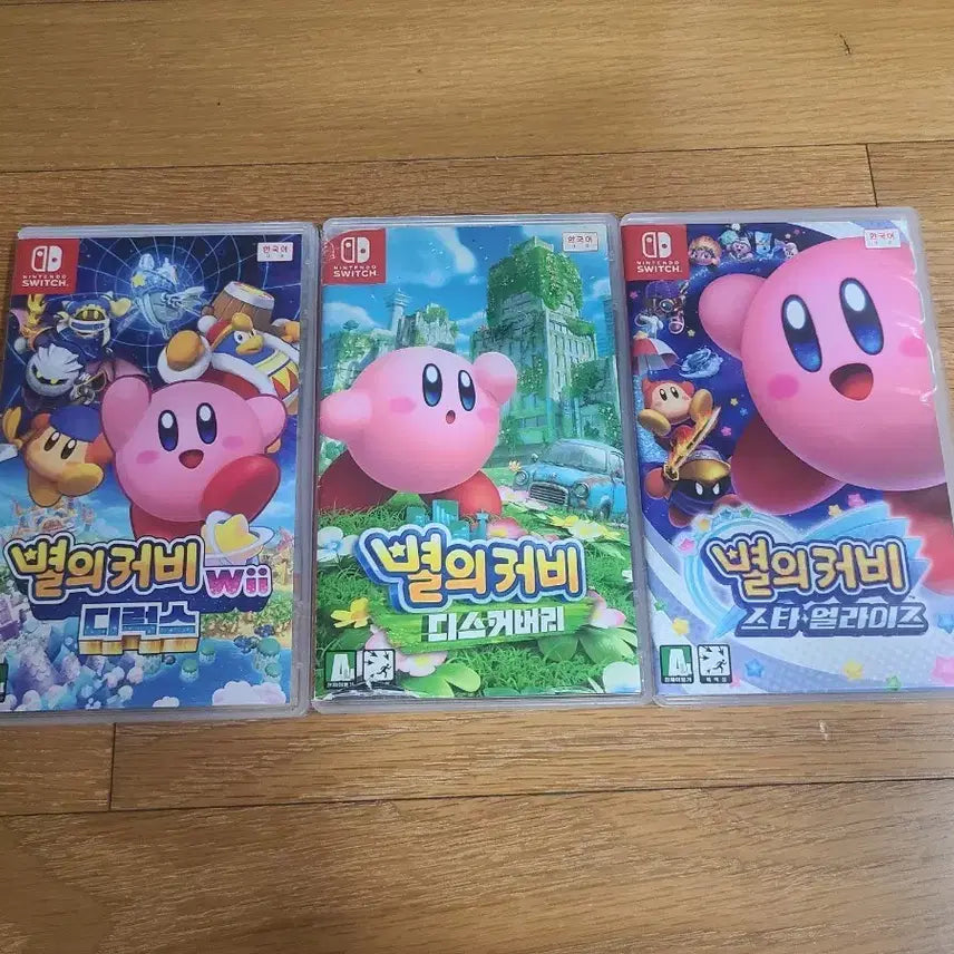 [BUNJANG] Nintendo Switch Kirby Deluxe, Discovery, Star Allies Bundle / 닌텐도 스위치 별의커비 위디럭스,디스커버리,스타얼라이즈