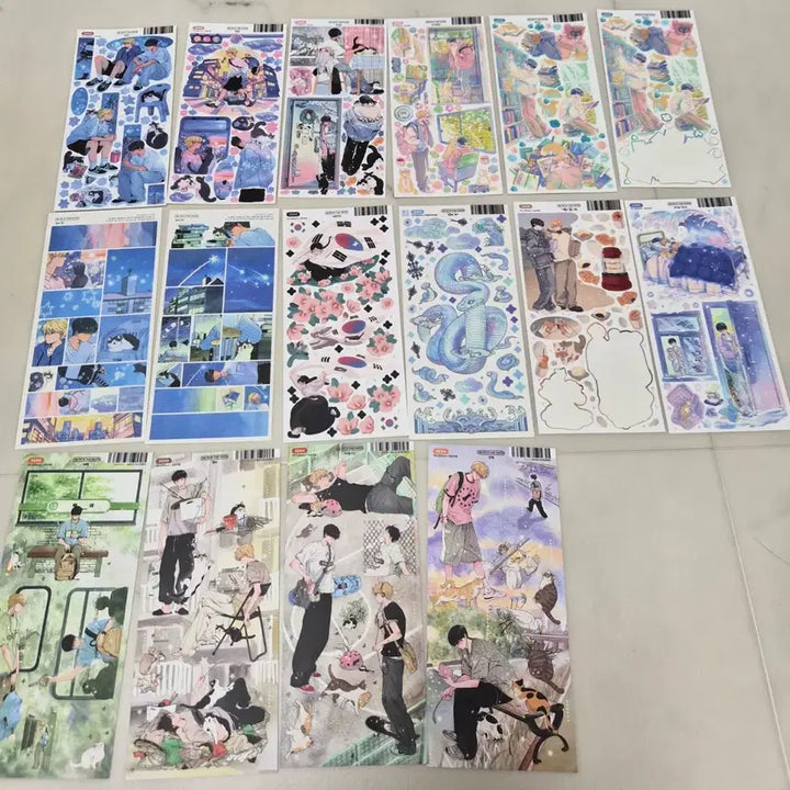 [BUNJANG] SikSik In The House Sticker &amp; Mod paper Bundle Set / 식식인더하우스 스티커 모조지 일괄