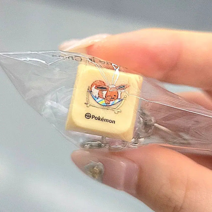 [BUNJANG] Pokemon Eevee Keycap Keyring / 포켓몬스터 키캡 이브이 올리브영 브링그린 선크림 포켓몬 키링