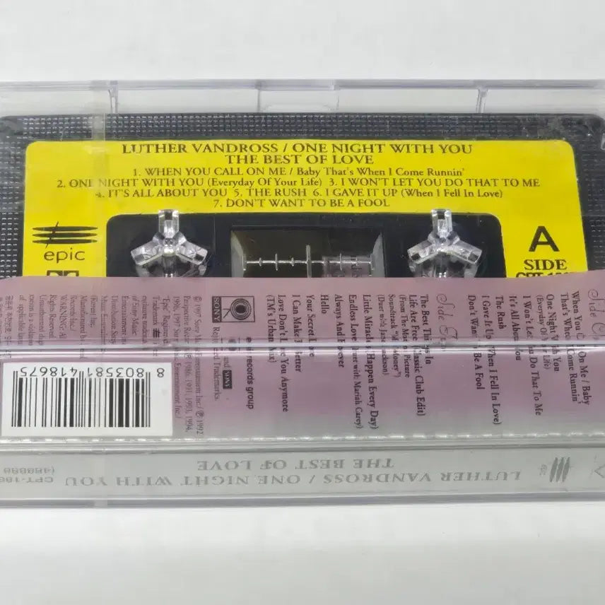 [BUNJANG] Luther Vandross One Night With You Best Love Cassette Tape (Sealed) / [미개봉] 루더 반드로스 (Luther Vandross)